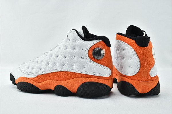 Air Jordan 13 Retro Starfish White Orange 414571 108 Womens And Mens Shoes